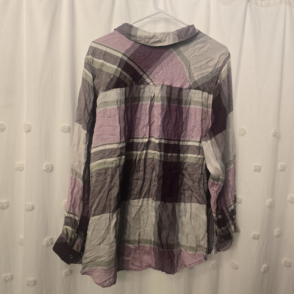 Cj Banks Women's Plaid Button Up Size 2x - Picture 9 of 9